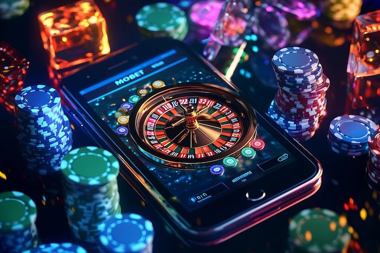 Koleksi simbol dalam Mega Moolah termasuk singa, zebra, dan jerapah